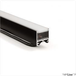 Light Line IP68 Linearleuchte, LL25, wei?dynamisch, 24V, 19W/m, 200cm, schwarz